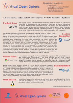 virtual open systems news, newsletters, press releases, events and trends on innovation in open source virtualization and kvm on arm